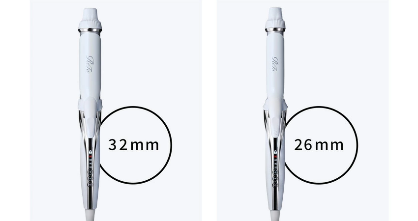 ReFa BEAUTECH CURL IRONは26mm / 32mmのみ